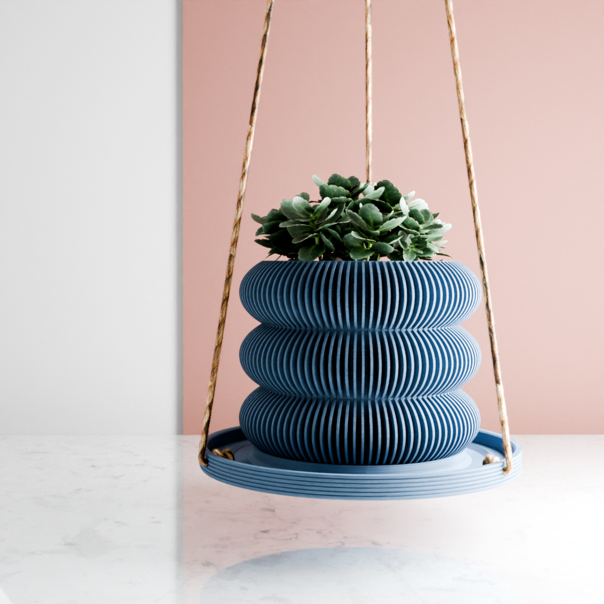 PUDDLE Hanging Plant Tray | The Tangled Leaf