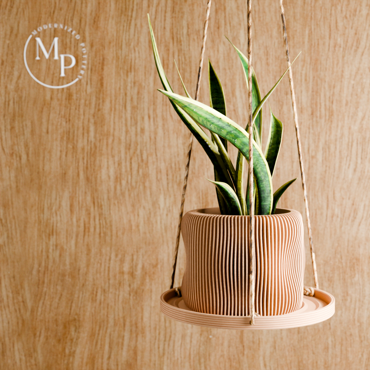 PUDDLE Hanging Plant Tray | The Tangled Leaf