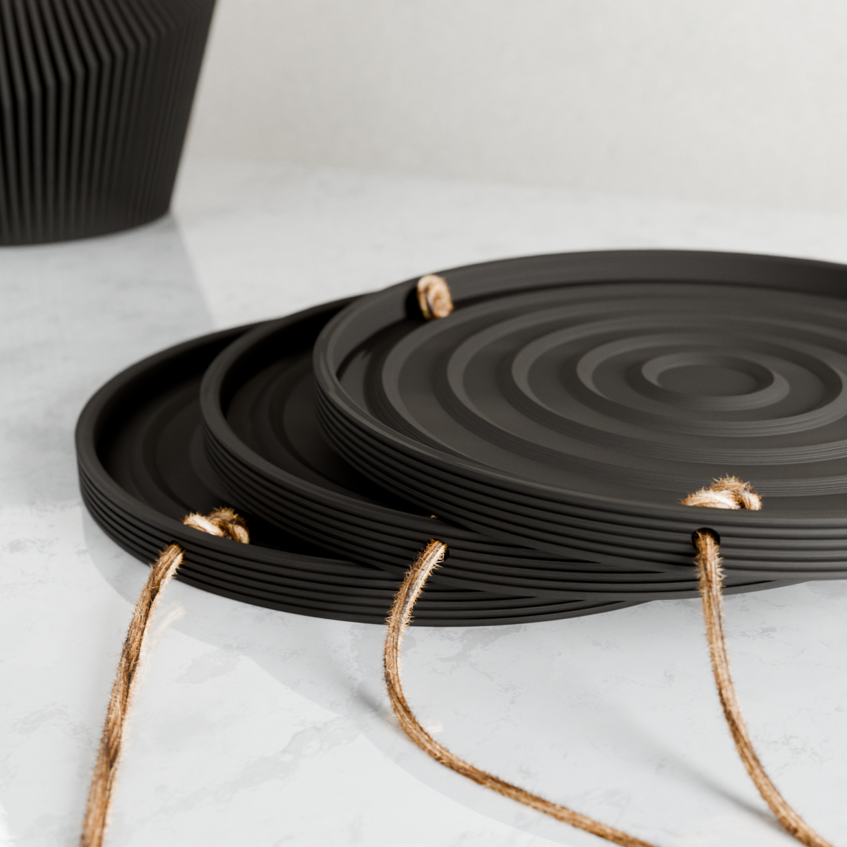 PUDDLE Hanging Plant Tray | The Tangled Leaf