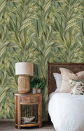 Palm Leaves Wallpaper-0