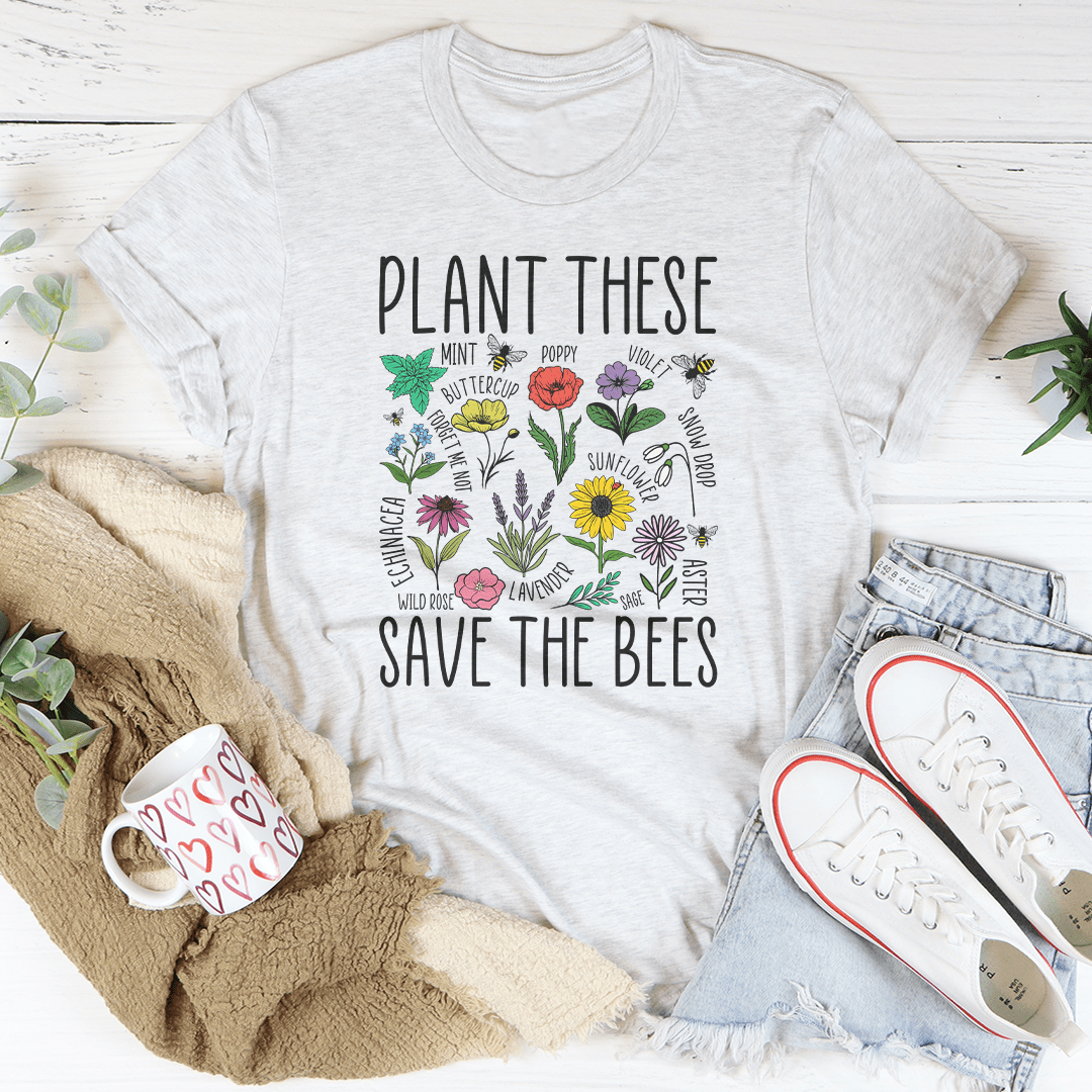 Plant These Save The Bees Tee | The Tangled Leaf