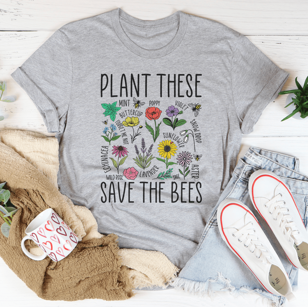 Plant These Save The Bees Tee | The Tangled Leaf