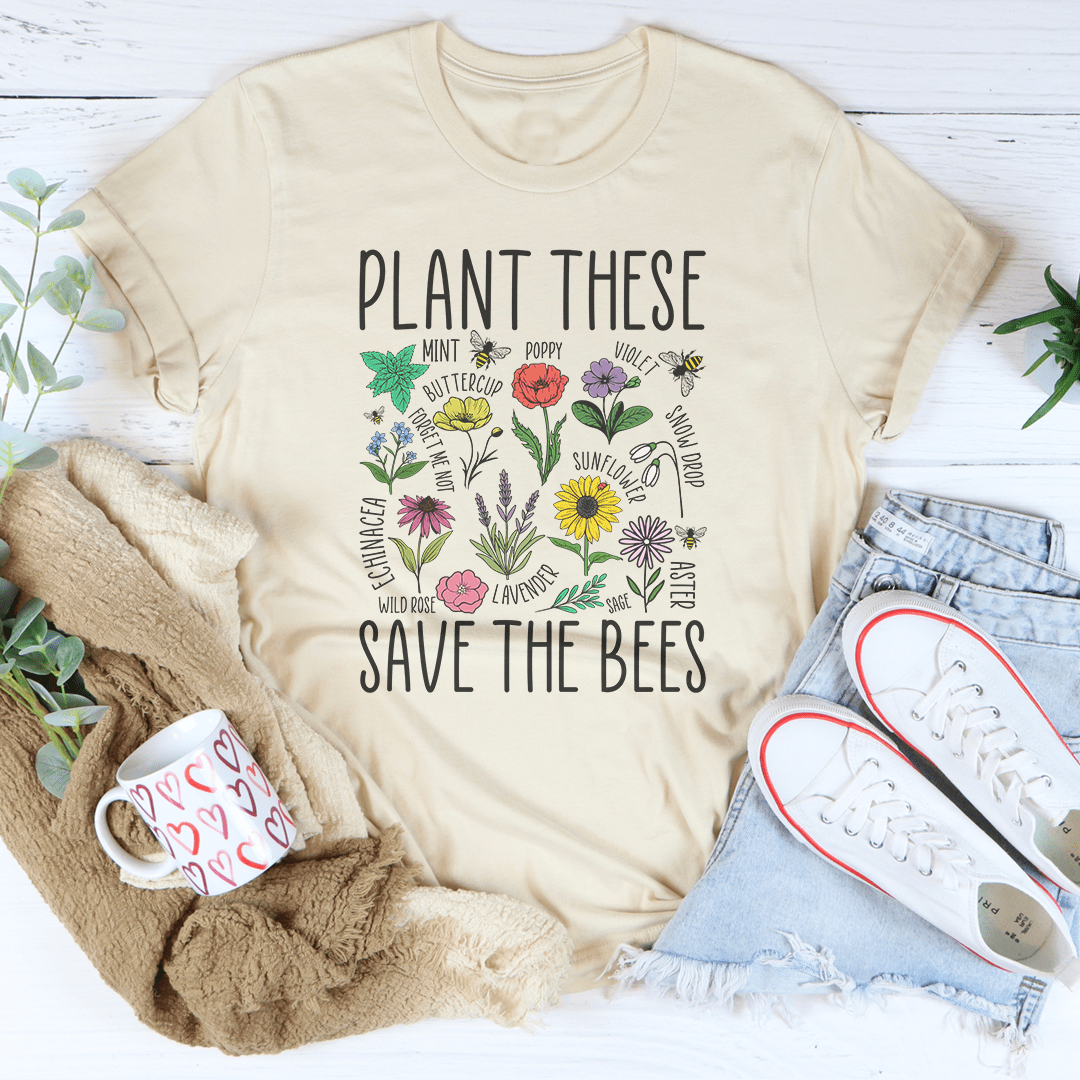 Plant These Save The Bees Tee | The Tangled Leaf