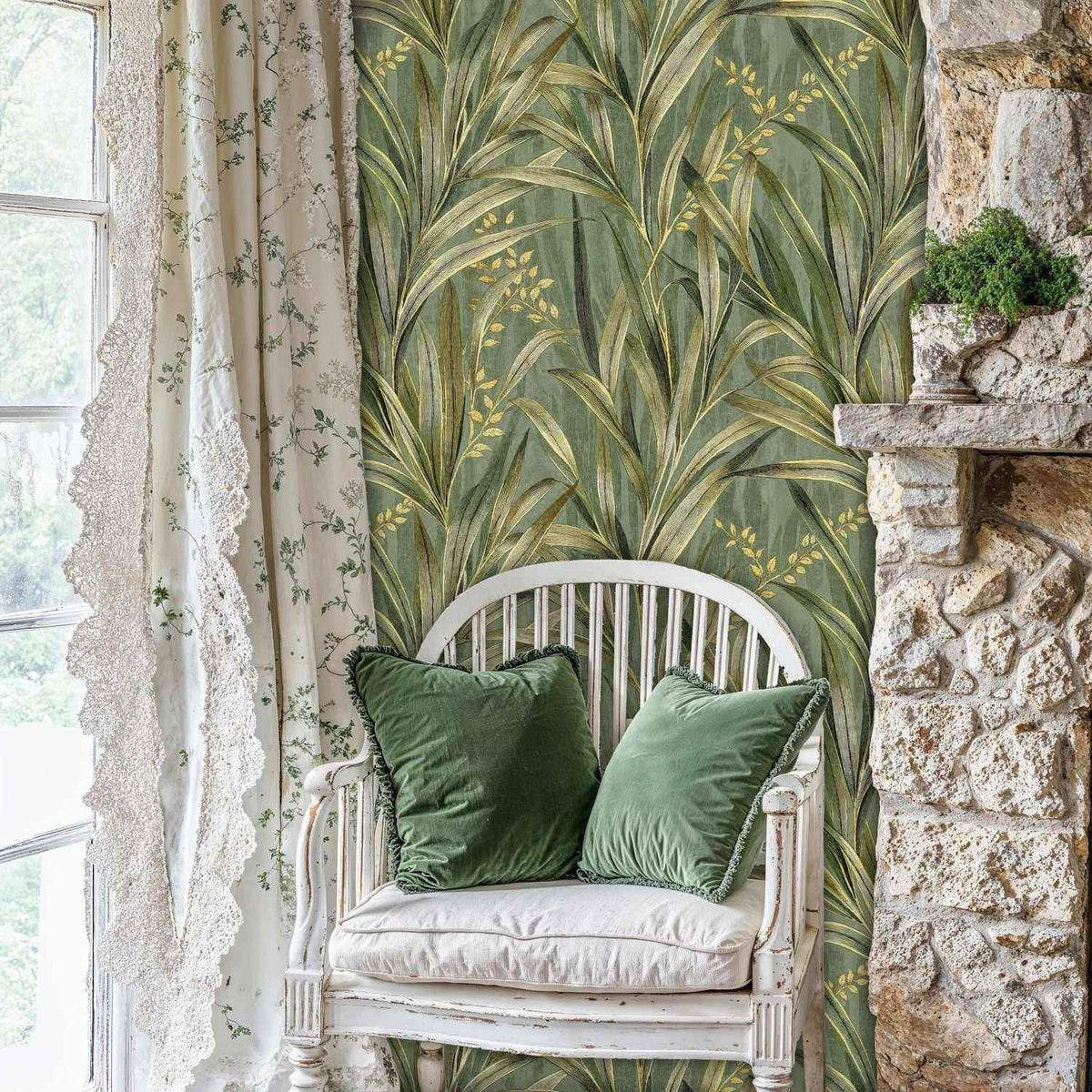 Palm Leaves Wallpaper-4